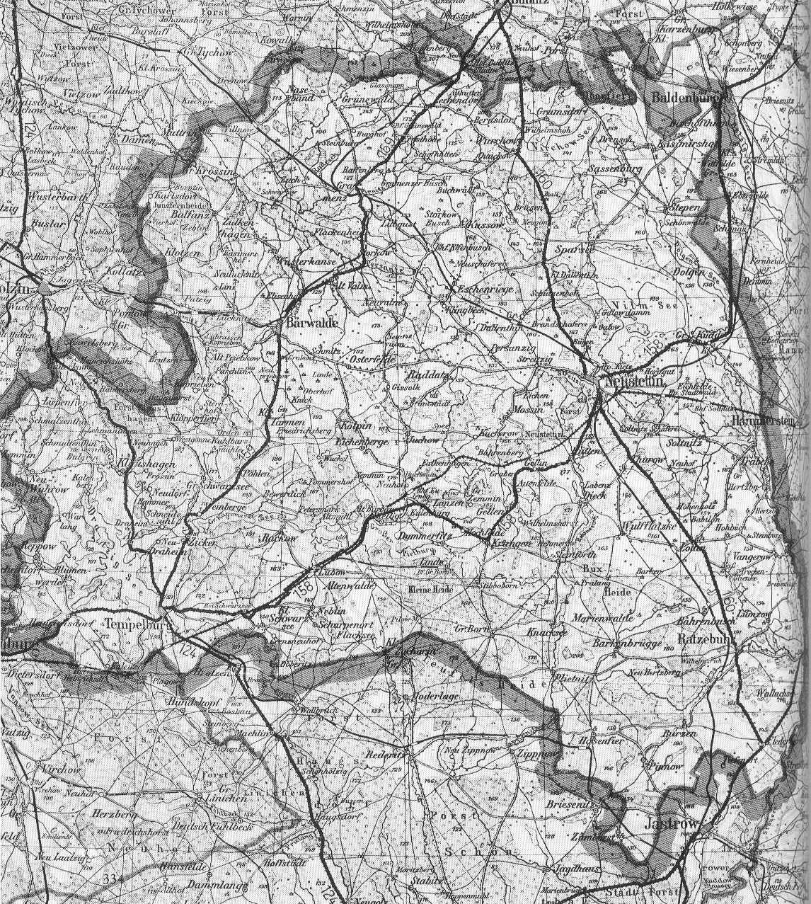 Karte von Kreis Neustettin