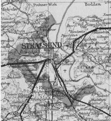 Karte von Kreis Stralsund